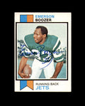 Emerson Boozer Signed 1973 Topps New York Jets Autograph