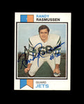Randy Masmussen Signed 1973 Topps New York Jets Autograph