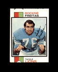 Rockne Freitas Signed 1973 Topps Detroit Lions Autograph