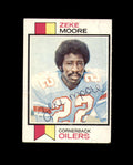 Zeke Moore Signed 1973 Topps Houston Oilers Autograph