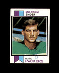 Malcolm Snider Signed 1973 Topps Green Bay Packers Autograph