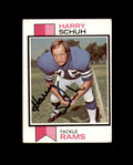 Harry Schuh Signed 1973 Topps Los Angeles Rams Autograph