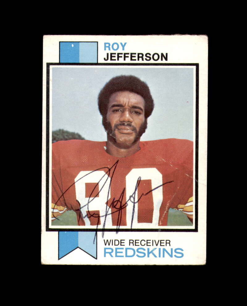 Roy Jefferson Signed 1973 Topps Washington Autograph