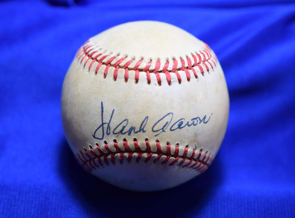 Hank Aaron PSA DNA Autograph National League Signed Baseball ONL
