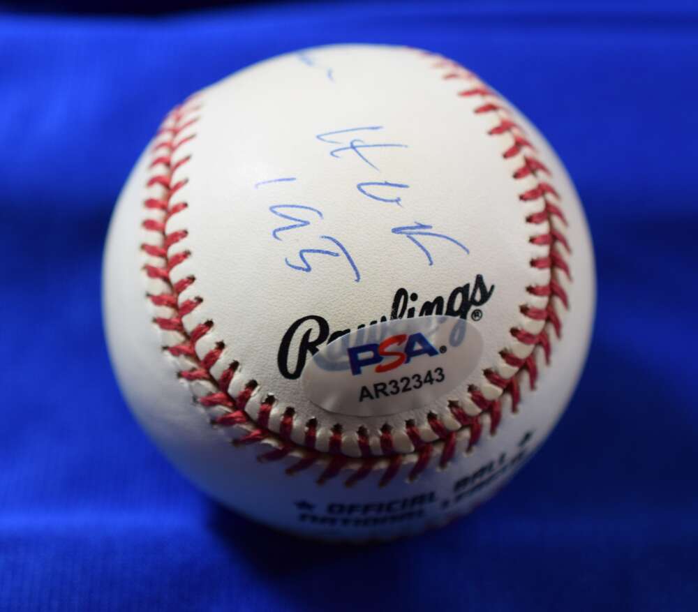 Richie Ashburn PSA DNA Autograph National League Signed Baseball ONL HOF 95