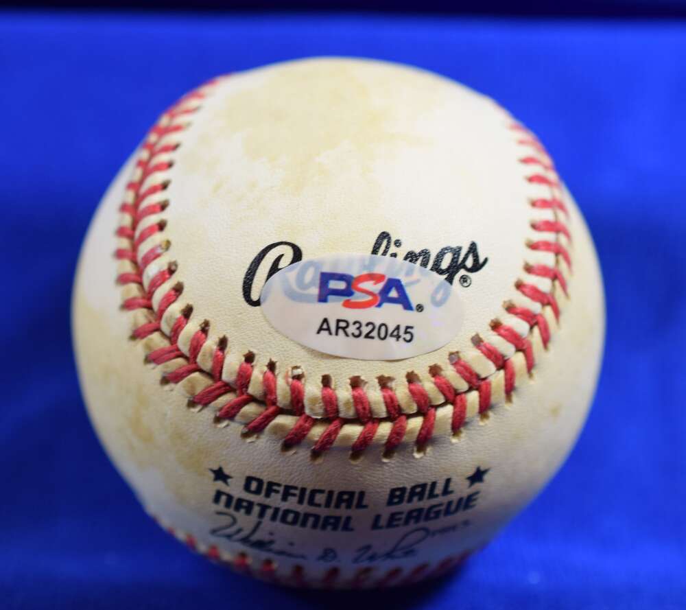 Johnny Vander Meer PSA DNA Autograph National League Signed Baseball ONL 6/11/38-6/15/38
