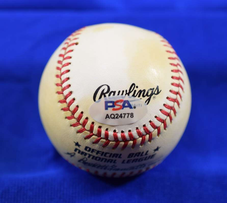 Warren Spahn PSA DNA Autographed National League Signed Baseball ONL
