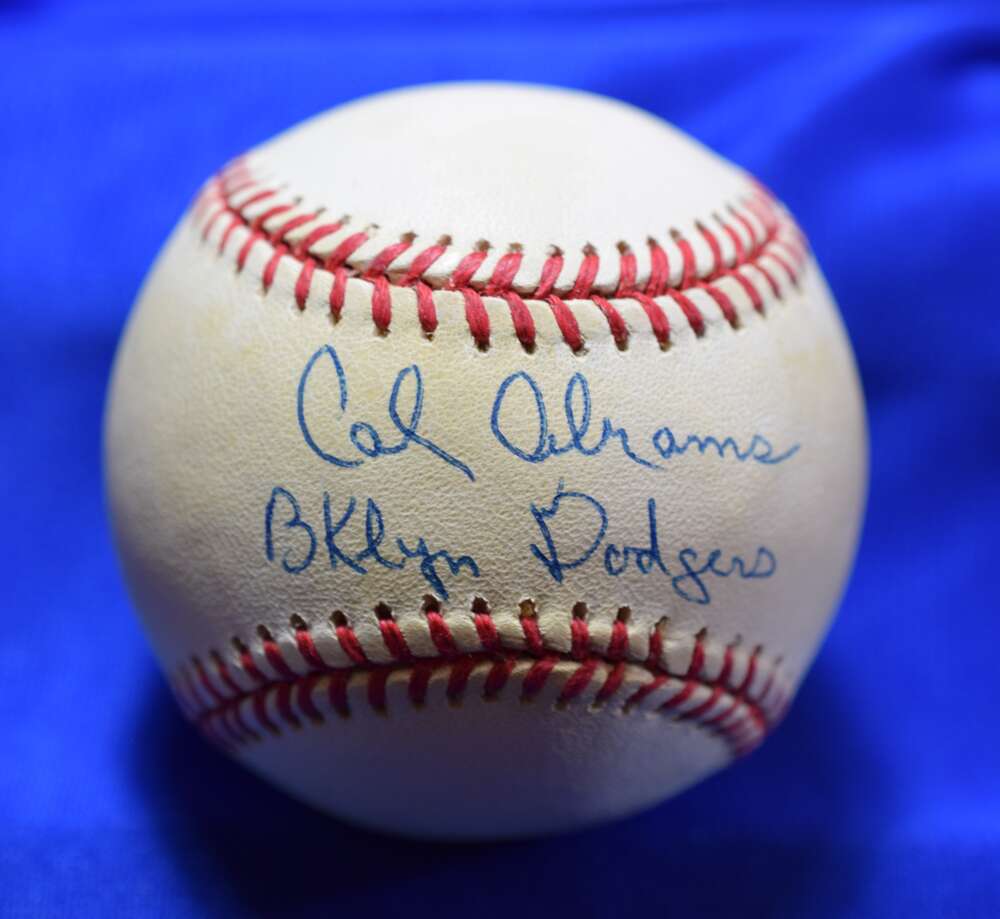 Cal Abrams PSA DNA Autograph National League Signed Baseball ONL Brooklyn Dodgers