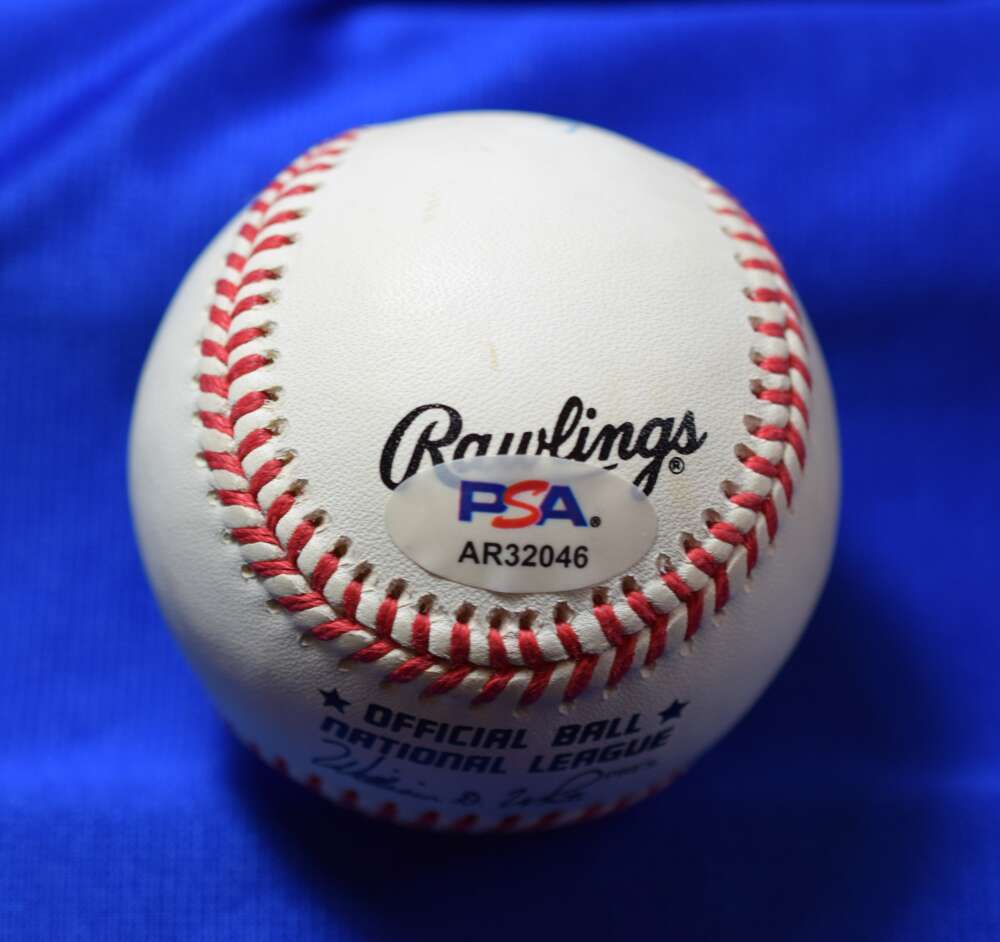 Johnny Vander Meer PSA DNA Autographed National League Signed Baseball ONL 6/11/38-6/15/38