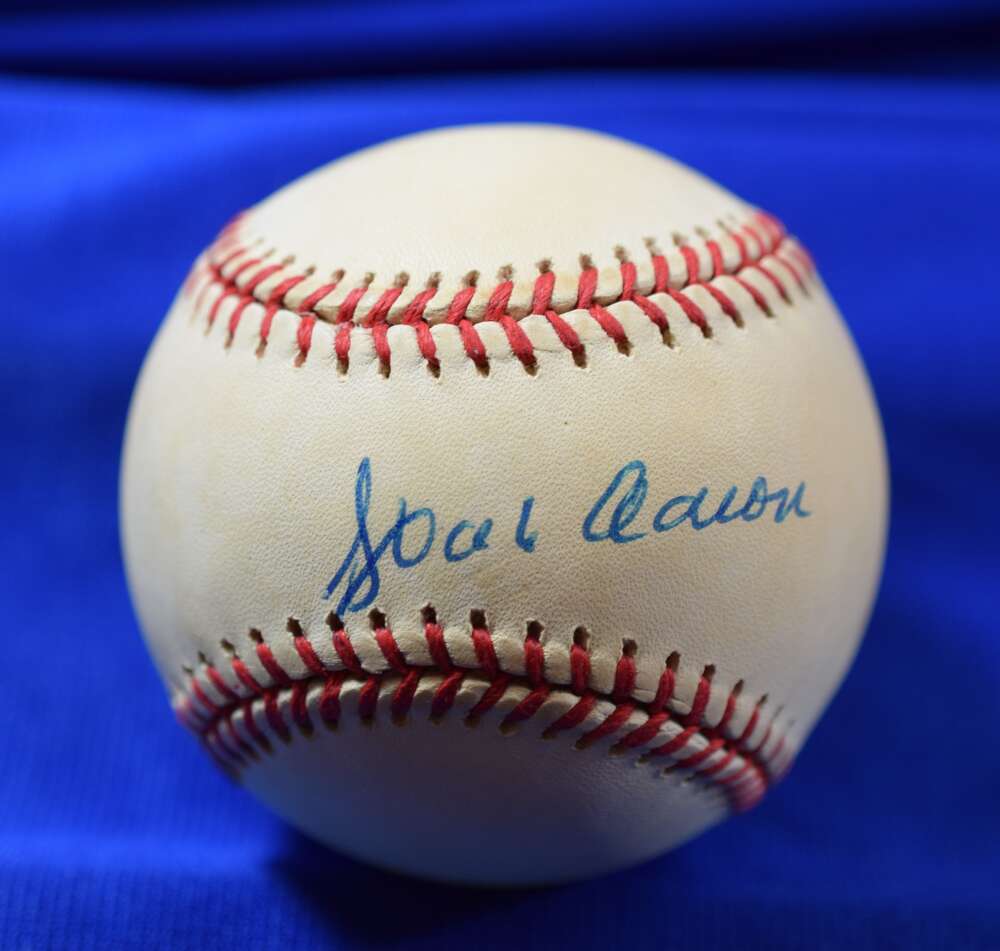 Hank Aaron PSA DNA Autograph National League Signed Baseball ONL 1