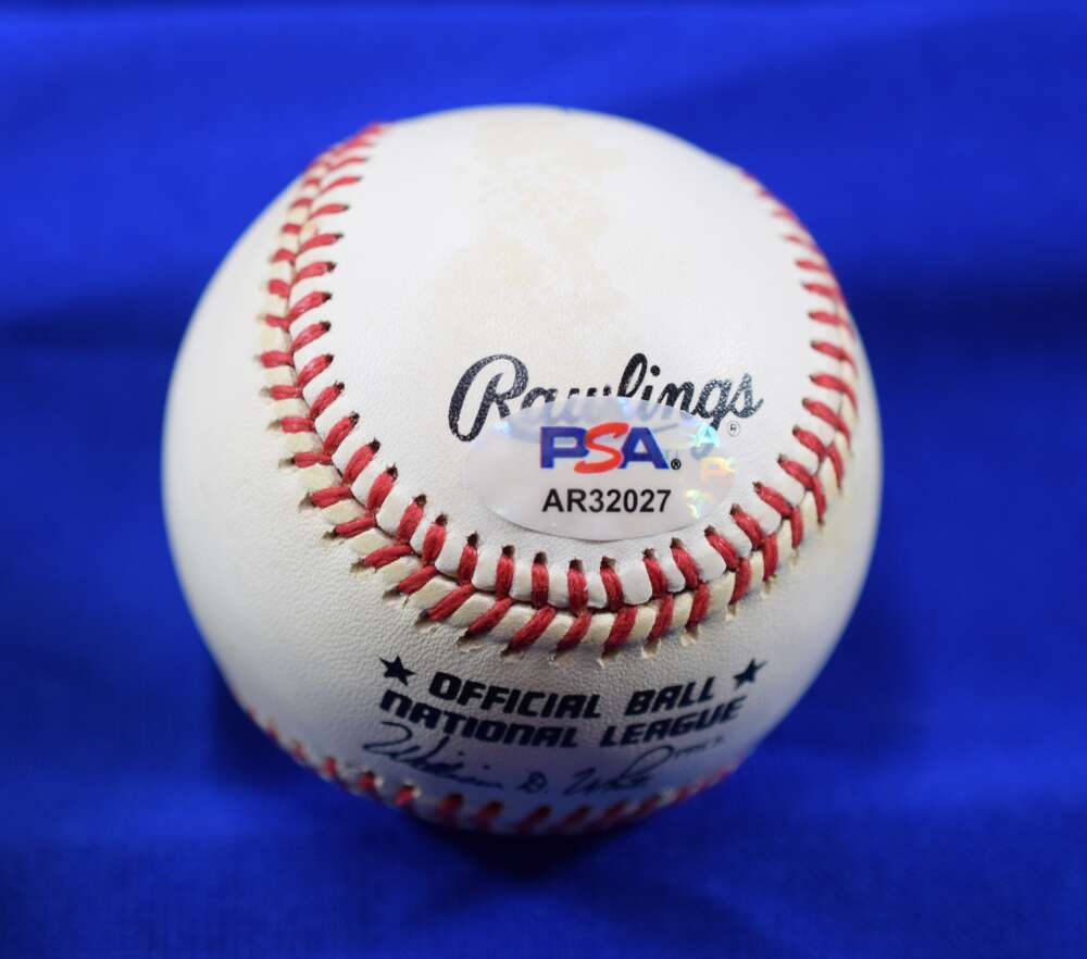 Eddie Mathews PSA DNA Autograph National League Signed Baseball ONL HOF 78