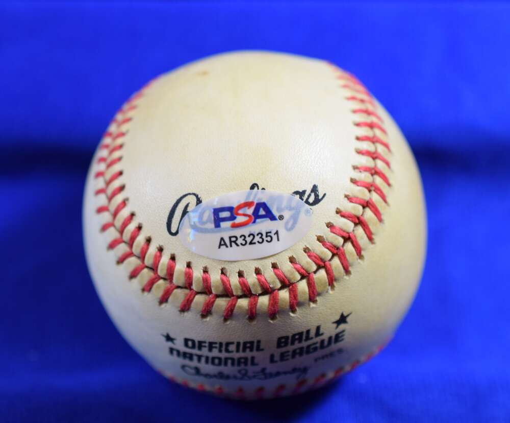 Pete Rose PSA DNA Autograph National League Feeney Signed Baseball ONL 4