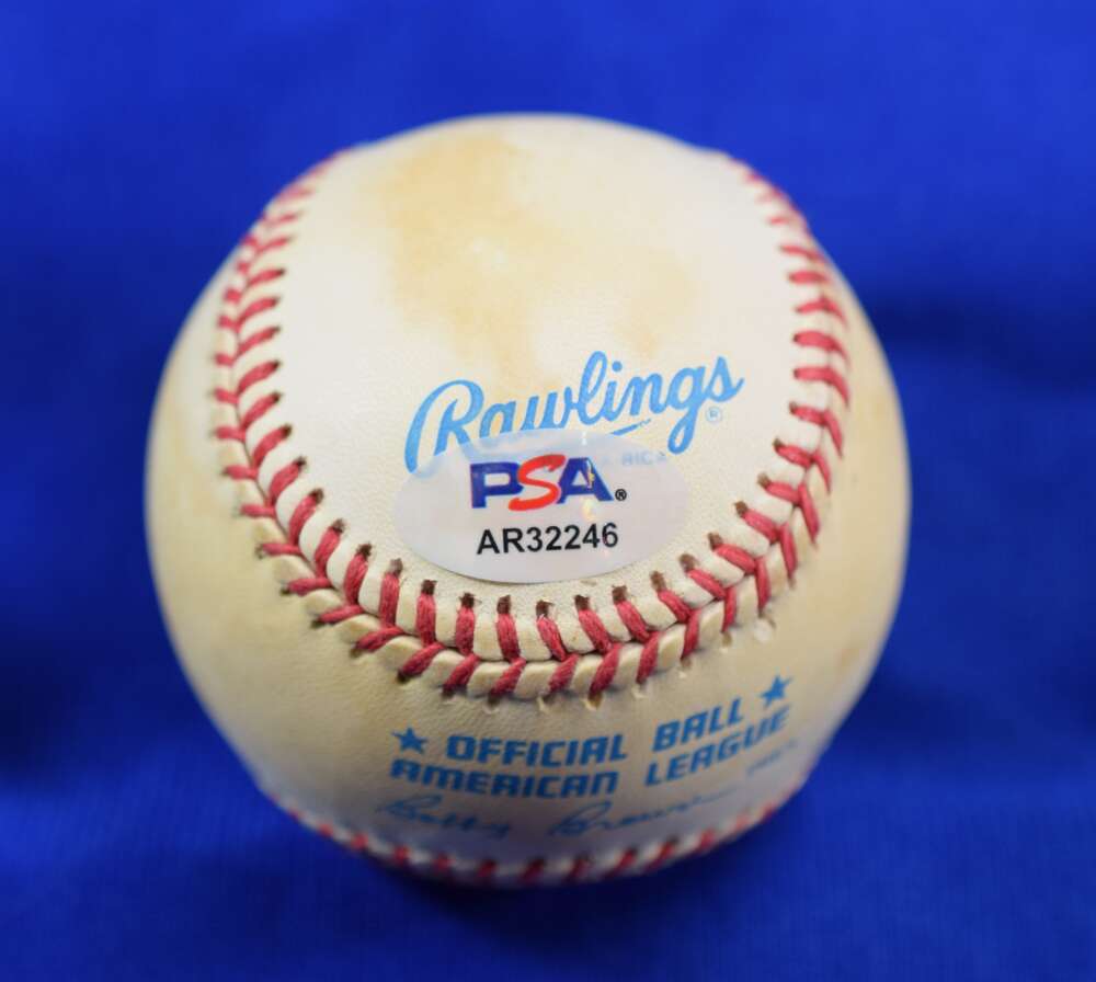 Dell Alston PSA DNA Autograph American League Signed Baseball 1977 Yankees