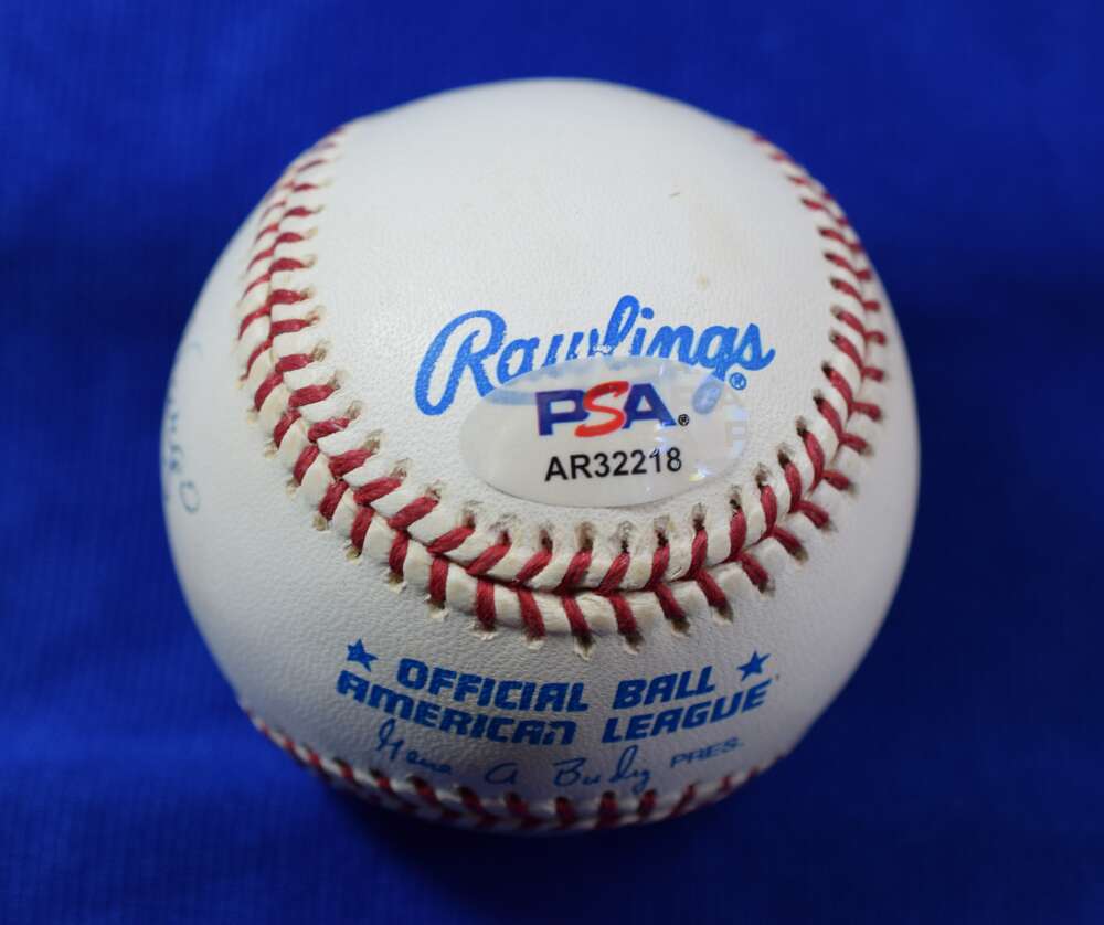 Ed Vargo PSA DNA Autograph American League Signed Baseball OAL Umpire