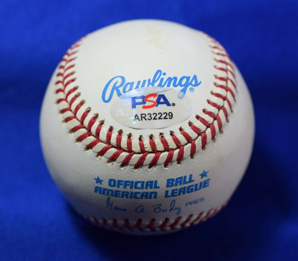 Larry McCall PSA DNA Autograph American League Signed Baseball OAL Umpire