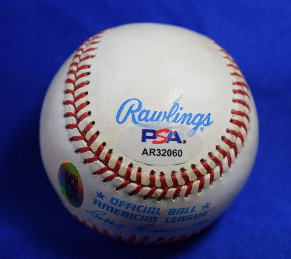 Steve Sax PSA DNA Autograph American League Signed Baseball OAL