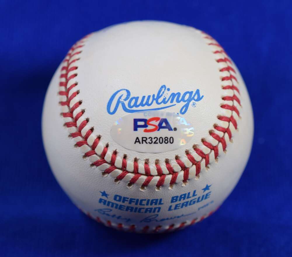 Zoilo Versalles PSA DNA Autograph American League Signed Baseball OAL MVP 1965
