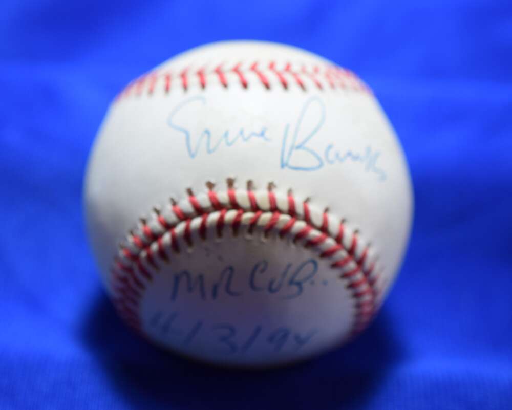 Ernie Banks PSA DNA Autograph American League Signed Baseball OAL Mr. Cub