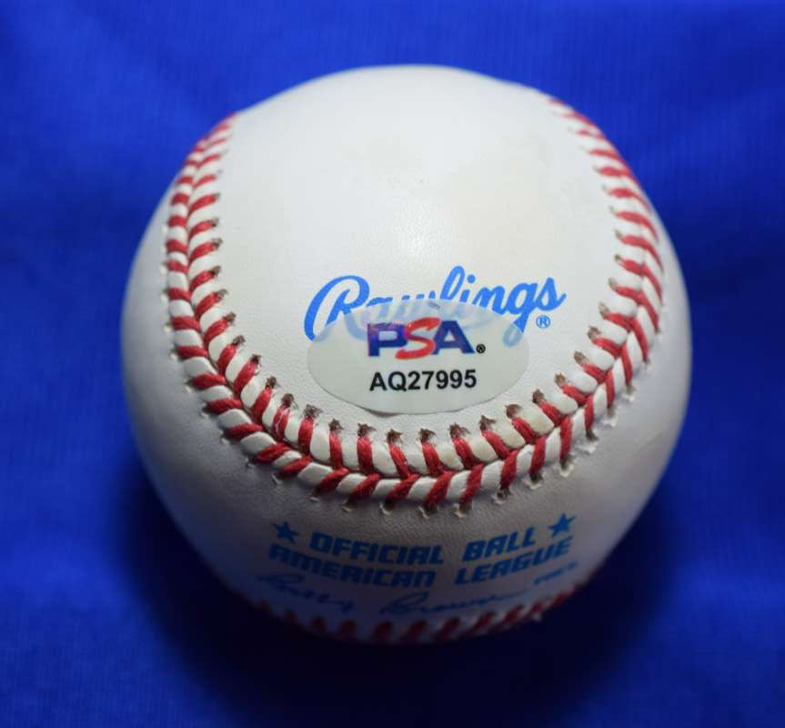 Ernie Banks PSA DNA Autograph American League Signed Baseball OAL Mr. Cub