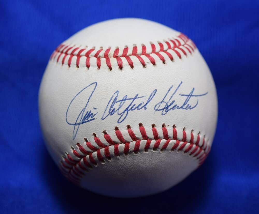 Jim Catfish Hunter PSA DNA Autograph American League Signed Baseball OAL