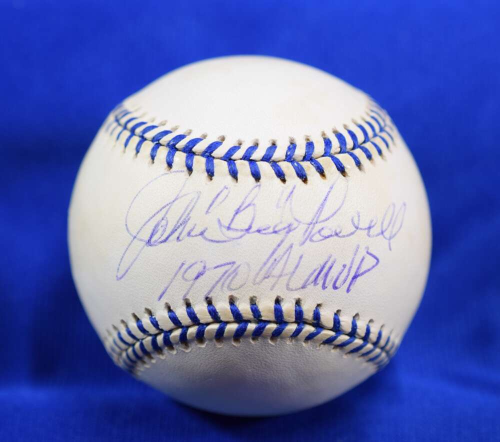 John Boog Powell PSA DNA Autograph American League Signed Baseball OAL 1970 AL MVP