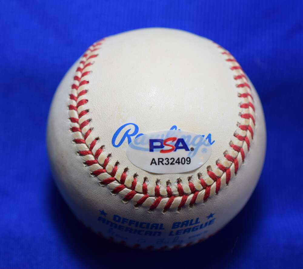 Bucky Dent Mike Torrez PSA DNA Autograph American League Signed Baseball OAL