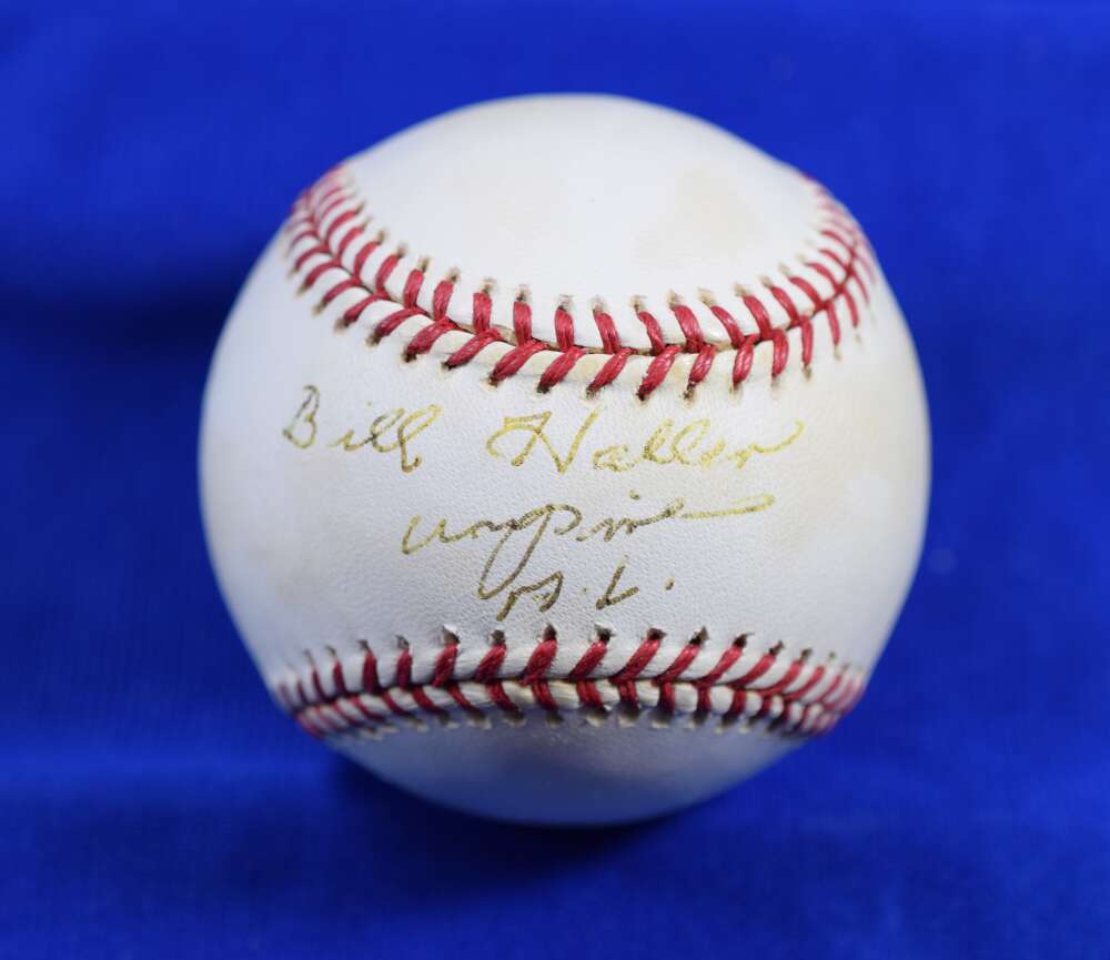 Bill Haller PSA DNA Autograph American League Signed Baseball OAL Umpire