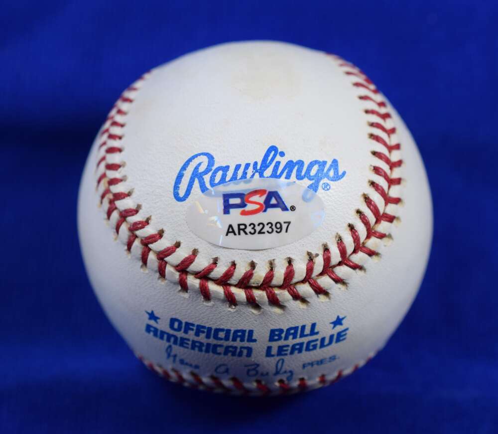 Bill Haller PSA DNA Autograph American League Signed Baseball OAL Umpire