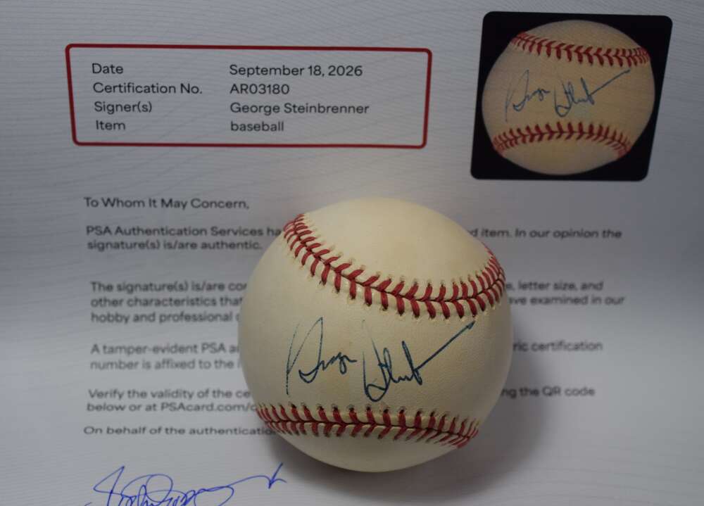 George Steinbrenner PSA DNA Loa Autograph American League Signed Baseball OAL