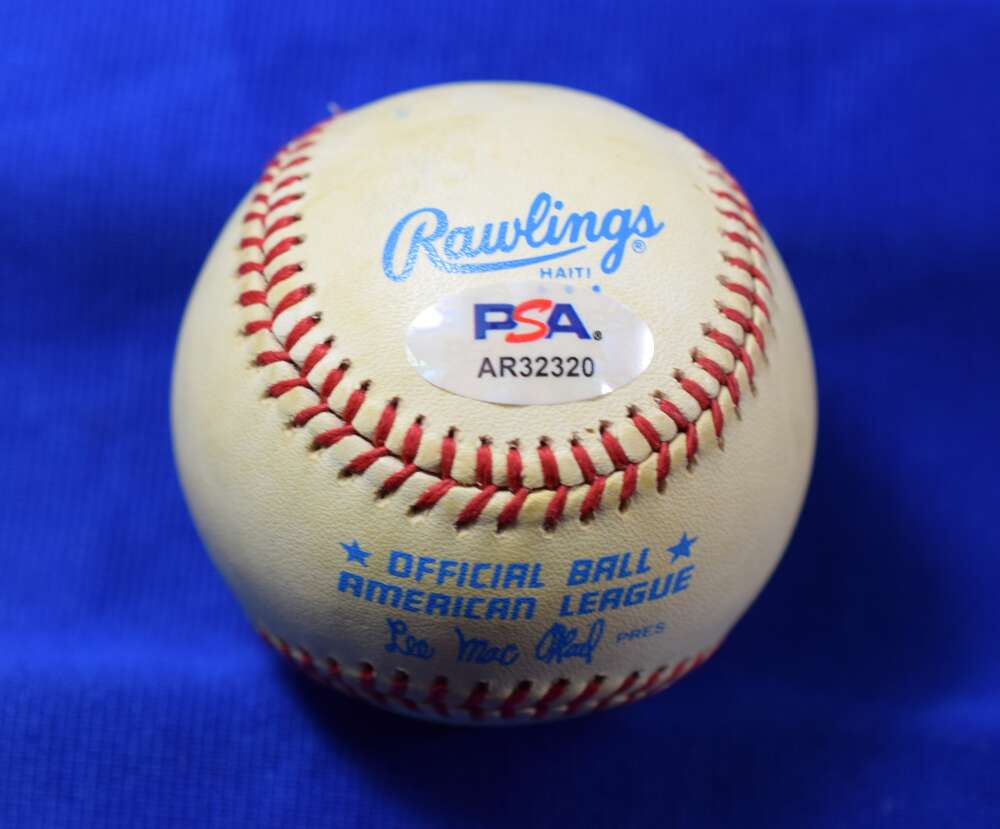Dwight Evans PSA DNA Autograph American League Mac Phail Signed Baseball OAL