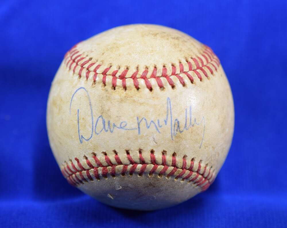 Dave McNaally PSA DNA Autograph American League Mac Phail Signed Baseball OAL