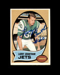 Larry Grantham Signed 1970 Topps New York Jets Autograph