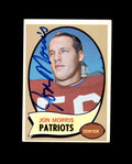 Jon Morris Signed 1970 Topps New England Patriots Autograph