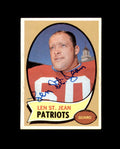 Len St. Jean Signed 1970 Topps New England Patriots Autograph
