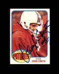 John Smith Signed 1976 Topps New England Patriots Autograph