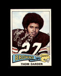 Thom Darden Signed 1975 Topps Cleveland Browns Autograph