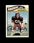 Bob Babich Signed 1977 Topps Cleveland Browns Autograph