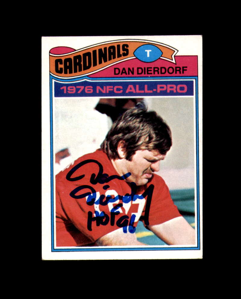 Dan Dierdorf Signed 1977 Topps St. Louis Cardinals Autograph