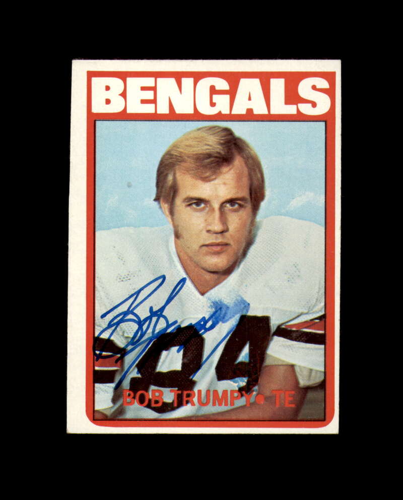 Bob Trumpy Signed 1972 Topps Cincinnati Bengals Autograph