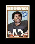 Fair Hooker Signed 1972 Topps Cleveland Browns Autograph
