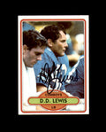 D.D. Lewis Signed 1980 Topps Cowboys Autograph