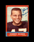Johnny Morris Signed 1963 Topps Bears Autograph
