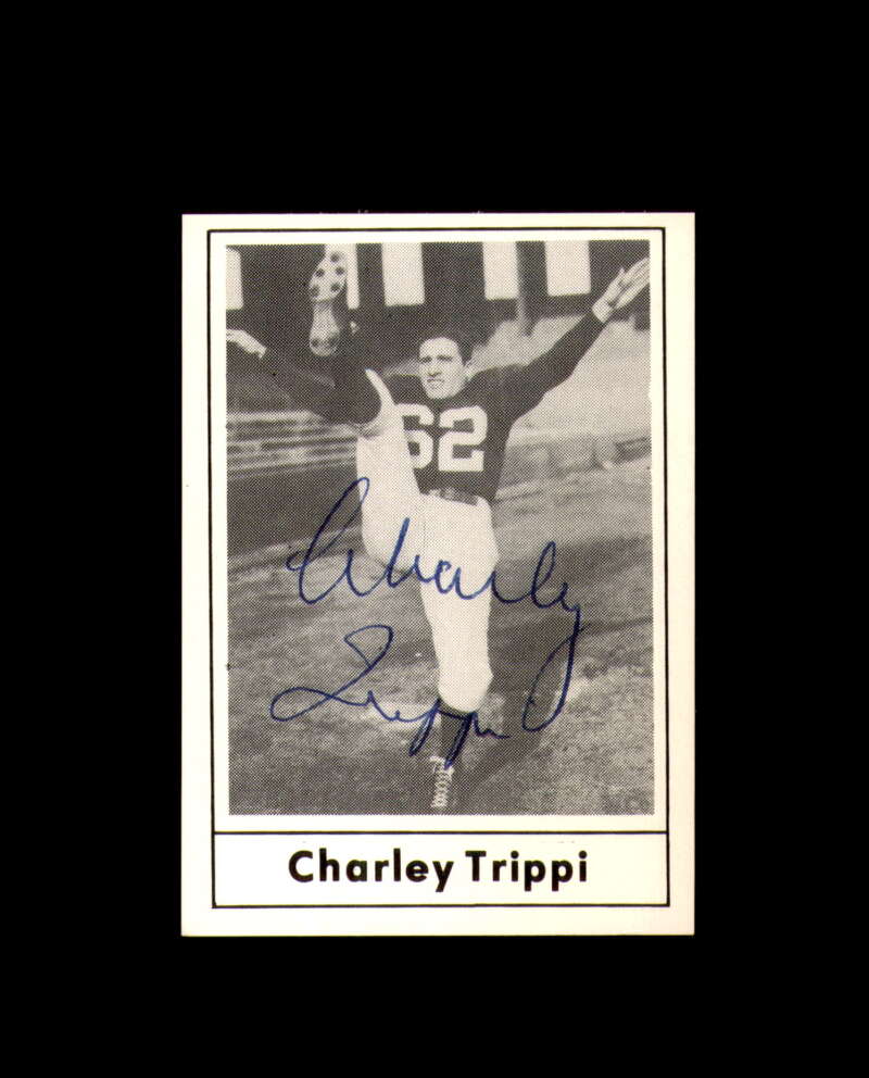Charley Trippi Signed 1977 Touchdown Club Chicago Autograph