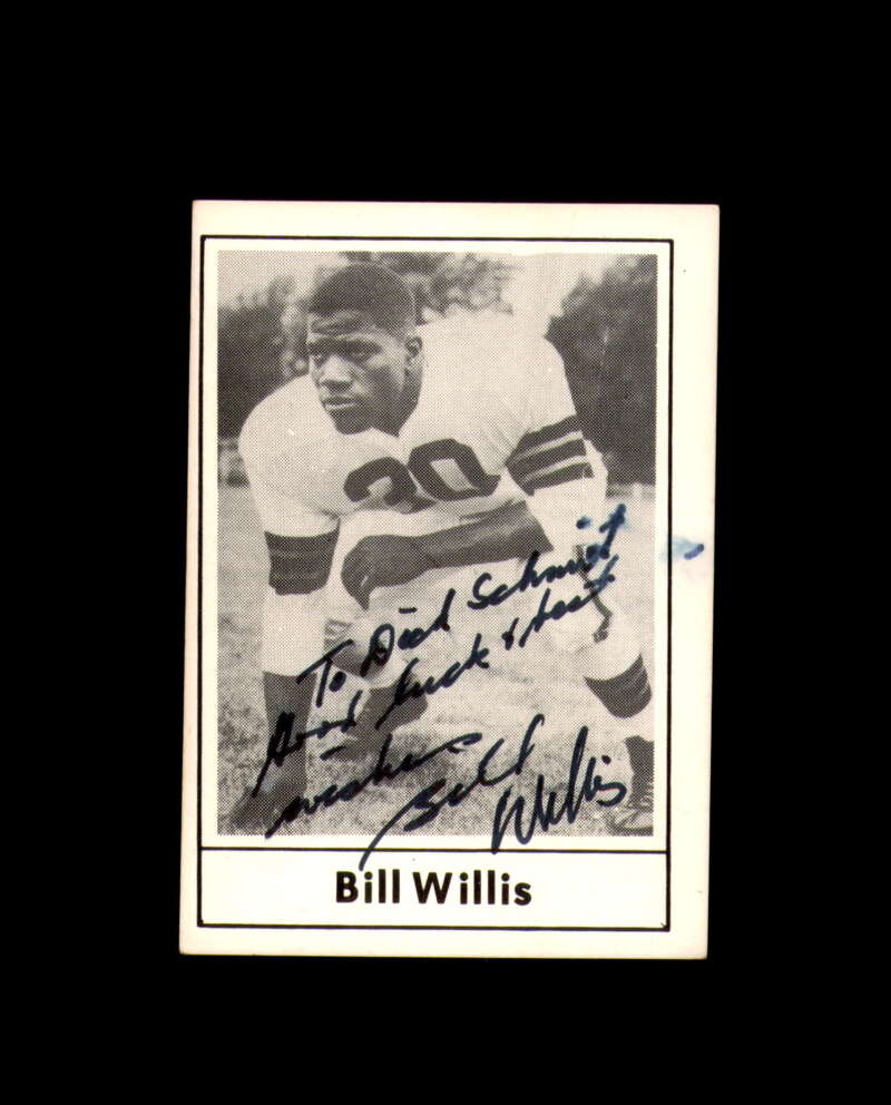Bill Willis Signed 1977 Touchdown Club Cleveland Browns Autograph