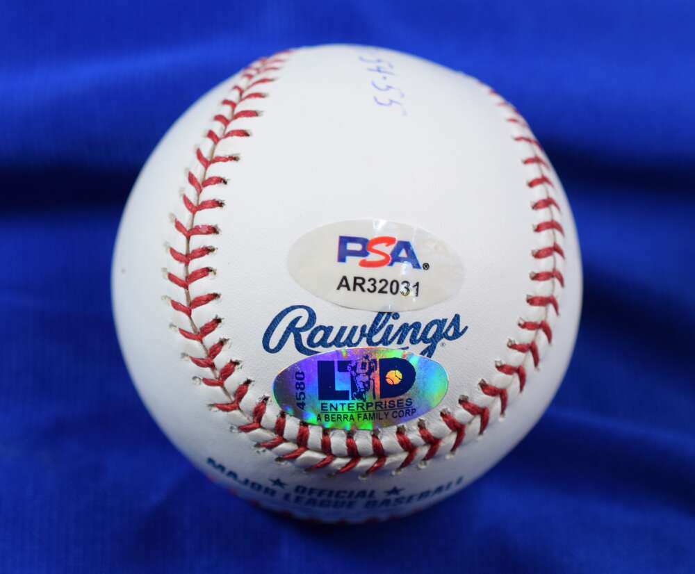 Yogi Berra PSA DNA Autograph Major League Signed Baseball MVP 51 54 55