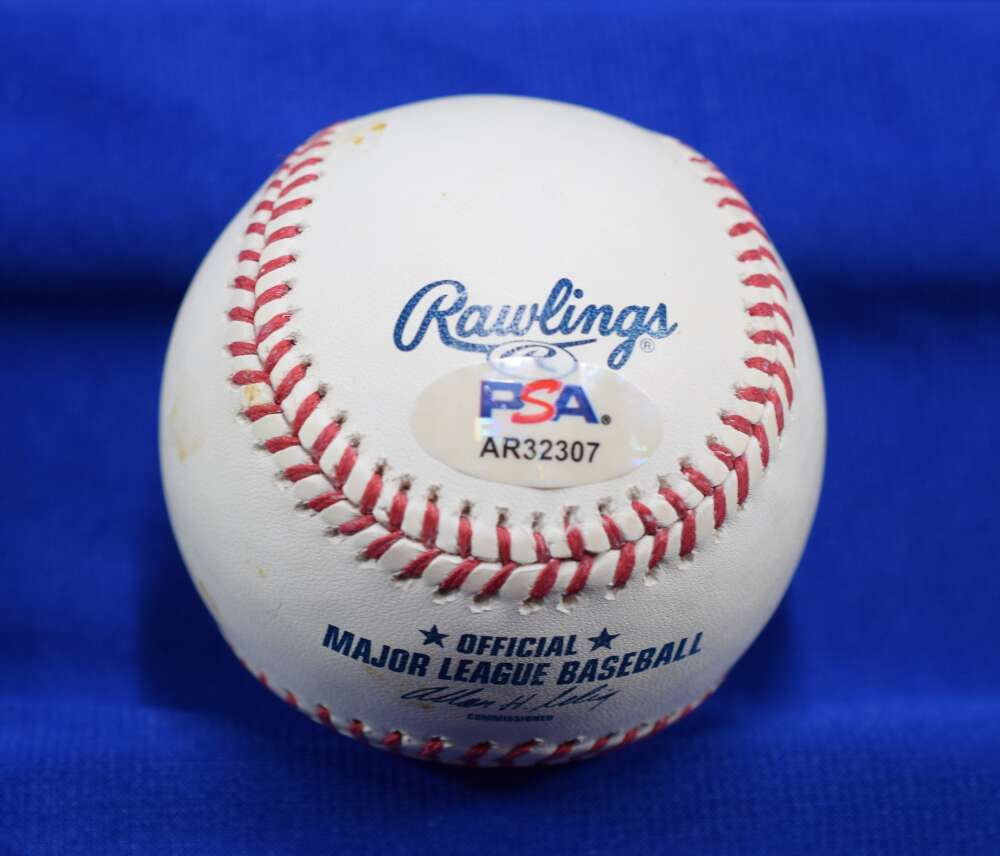 Ernie Banks PSA DNA Autograph Major League Signed Baseball OML Mr. Cub
