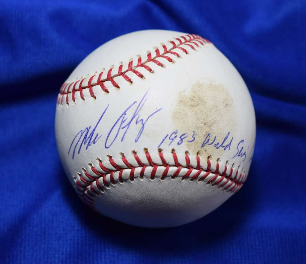 Mike Flanagan PSA DNA Auto Major League Signed Baseball  1983 WS Champs