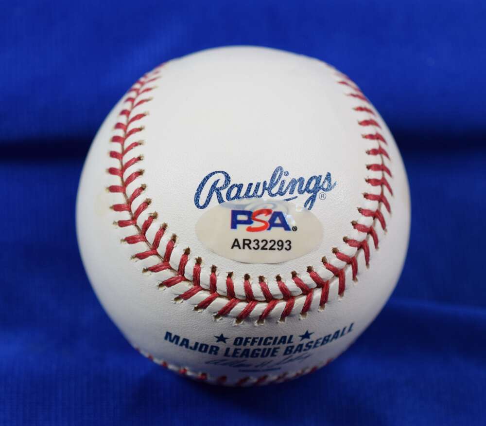 Ernie Banks PSA DNA Autograph Major League Signed Baseball OML