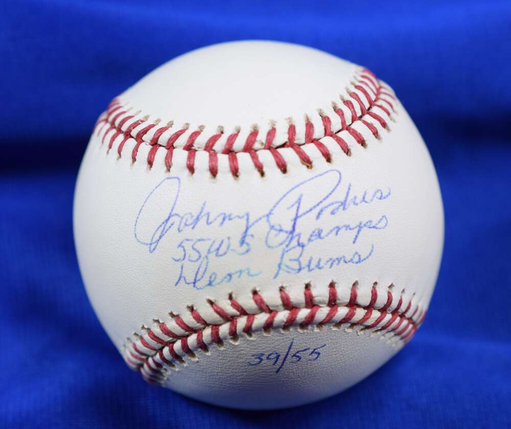 Johnny Podres PSA DNA Autograph Major League Signed Baseball 55 WS Champs