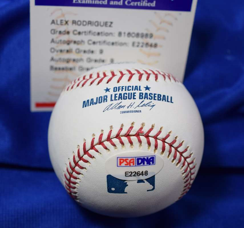 Alex Rodriguez Mint 9 PSA DNA Autograph Major League Signed Baseball OML